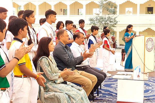 Swearing-in ceremony of the Student Council took place on Friday at MVM Indore, Rau.